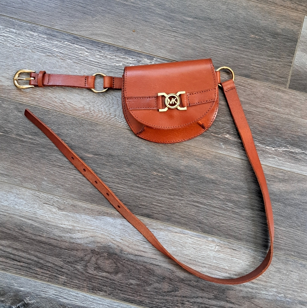 Michael Kors Leather Belt Pouch